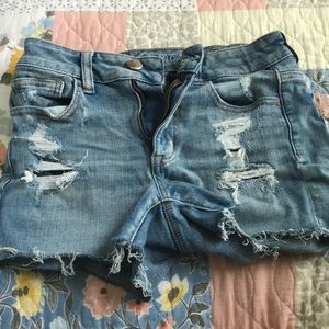 American Eagle Medium Wash Jean Shorts